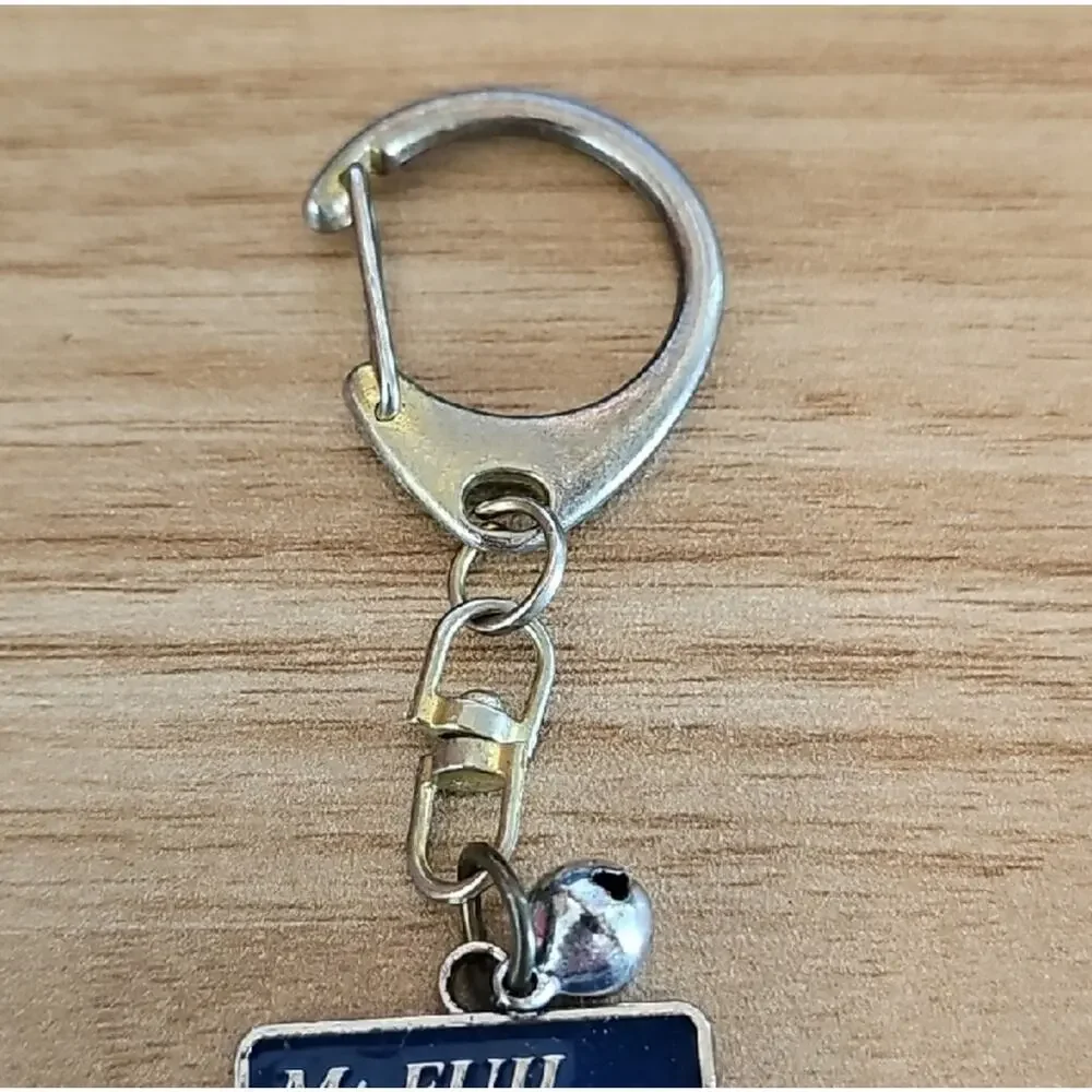 Collectible Mt. Fuji Keychain with Cherry Blossoms Jingle Bell Purse Jewelry